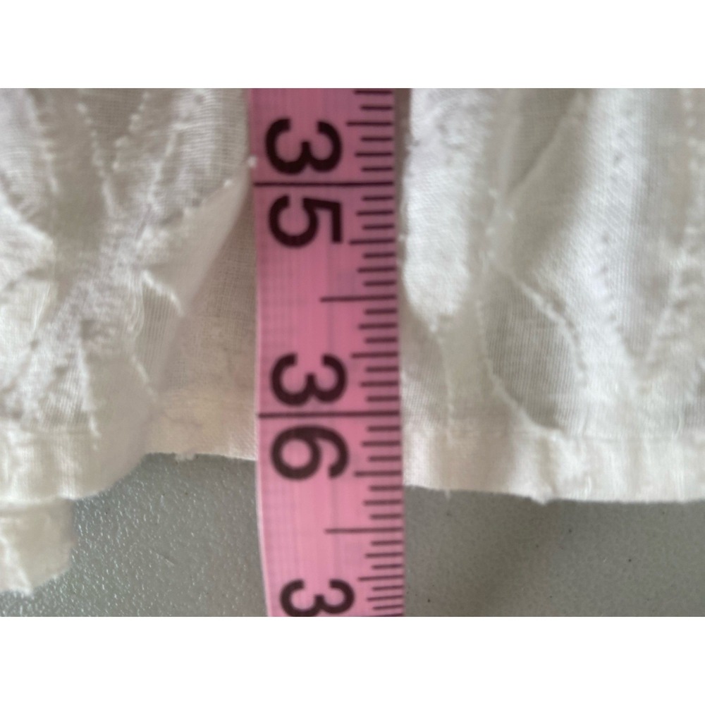 Tommy Bahama Cotton Clip Embroidered Tiered Cover Up Dress White & Blue Size XL - Picture 11 of 11